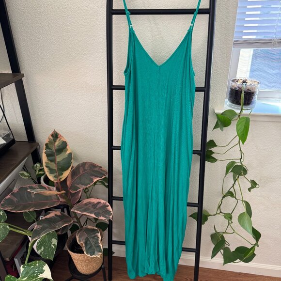 Lovestich Gauze Teal Maxi Dress Size S/M - Picture 5 of 8